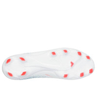 Skechers Razor 1.5 Academy Gras Voetbalschoenen (FG) Wit Blauw Oranje