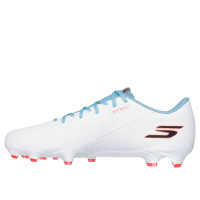 Skechers SKX_2 Academy Gras Football Boots (FG) White Blue Orange