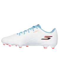 Skechers SKX_2 Club Gras / Kunstgras Voetbalschoenen (MG) Wit Blauw Oranje