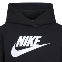 Nike Club Fleece Trainingspak Hooded Peuters Zwart Wit