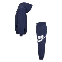 Nike Club Fleece Trainingspak Hooded Peuters Donkerblauw Wit