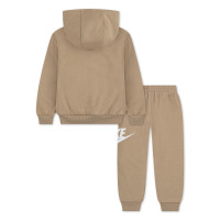 Nike Club Fleece Trainingspak Hooded Peuters Beige Wit