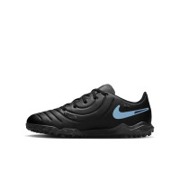 Nike Tiempo Legend 10 Club Turf Football Boots (TF) Kids Black Light Blue