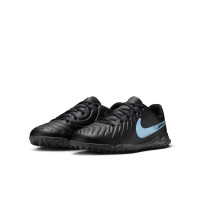 Nike Tiempo Legend 10 Club Turf Football Boots (TF) Kids Black Light Blue