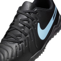 Nike Tiempo Legend 10 Club Turf Football Boots (TF) Kids Black Light Blue