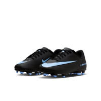 Nike Mercurial Vapor 16 Club Gras / Kunstgras Voetbalschoenen (MG) Kids Zwart Lichtblauw