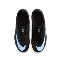 Nike Mercurial Vapor 16 Club Gras / Kunstgras Voetbalschoenen (MG) Kids Zwart Lichtblauw