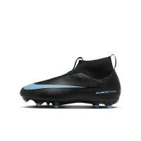 Nike Zoom Mercurial Superfly 10 Academy Grass/Artificial Grass Football Boots (MG) Kids Black Light Blue
