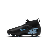 Nike Zoom Mercurial Superfly 10 Academy Grass/Artificial Grass Football Boots (MG) Kids Black Light Blue