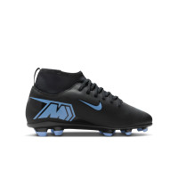 Nike Mercurial Superfly 10 Club Grass/Artificial Grass Football Boots (MG) Kids Black Light Blue