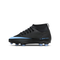 Nike Mercurial Superfly 10 Club Grass/Artificial Grass Football Boots (MG) Kids Black Light Blue