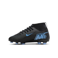 Nike Mercurial Superfly 10 Club Grass/Artificial Grass Football Boots (MG) Kids Black Light Blue