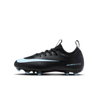 Nike Zoom Mercurial Vapor 16 Academy Gras / Kunstgras Voetbalschoenen (MG) Kids Zwart Lichtblauw