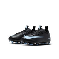 Nike Zoom Mercurial Vapor 16 Academy Gras / Kunstgras Voetbalschoenen (MG) Kids Zwart Lichtblauw