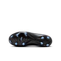 Nike Zoom Mercurial Vapor 16 Academy Gras / Kunstgras Voetbalschoenen (MG) Kids Zwart Lichtblauw