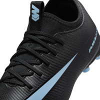 Nike Zoom Mercurial Vapor 16 Academy Gras / Kunstgras Voetbalschoenen (MG) Kids Zwart Lichtblauw