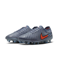 Nike Tiempo Legend 10 Elite Gras Football Boots (FG) Light Blue Bright Red Black