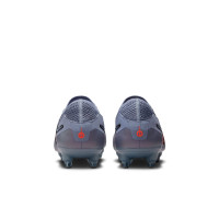 Nike Tiempo Legend 10 Elite IJzeren-Nop Voetbalschoenen (SG) Anti-Clog Lichtblauw Felrood Zwart
