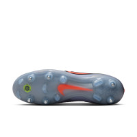 Nike Tiempo Legend 10 Elite IJzeren-Nop Voetbalschoenen (SG) Anti-Clog Lichtblauw Felrood Zwart