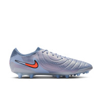 Nike Tiempo Legend 10 Elite Kunstgras Voetbalschoenen (AG) Lichtblauw Felrood Zwart