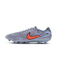 Nike Tiempo Legend 10 Elite Kunstgras Voetbalschoenen (AG) Lichtblauw Felrood Zwart