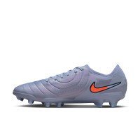 Nike Tiempo Legend 10 Pro Gras Voetbalschoenen (FG) Lichtblauw Felrood Zwart