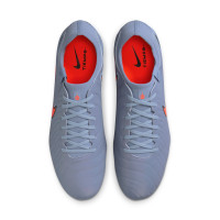 Nike Tiempo Legend 10 Pro Gras Voetbalschoenen (FG) Lichtblauw Felrood Zwart
