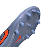 Nike Tiempo Legend 10 Pro Gras Voetbalschoenen (FG) Lichtblauw Felrood Zwart