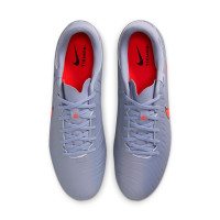 Nike Tiempo Legend 10 Academy Grass/Artificial Grass Football Boots (MG) Light Blue Bright Red Black