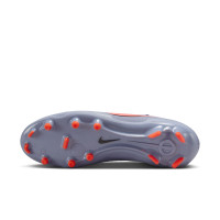 Nike Tiempo Legend 10 Academy Grass/Artificial Grass Football Boots (MG) Light Blue Bright Red Black