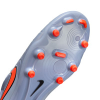 Nike Tiempo Legend 10 Academy Grass/Artificial Grass Football Boots (MG) Light Blue Bright Red Black