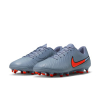 Nike Tiempo Legend 10 Club Grass/Artificial Grass Football Boots (MG) Light Blue Bright Red Black