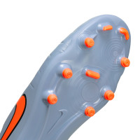 Nike Tiempo Legend 10 Club Grass/Artificial Grass Football Boots (MG) Light Blue Bright Red Black