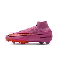 Nike Zoom Mercurial Superfly 10 Elite Gras Football Boots (FG) Pink Bright Red Light Blue
