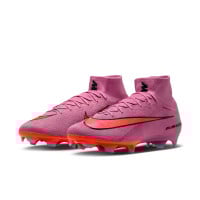 Nike Zoom Mercurial Superfly 10 Elite Gras Football Boots (FG) Pink Bright Red Light Blue