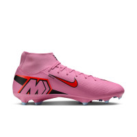 Nike Zoom Mercurial Superfly 10 Academy Grass/Artificial Grass Football Boots (MG) Pink Bright Red Light Blue