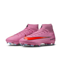 Nike Zoom Mercurial Superfly 10 Academy Grass/Artificial Grass Football Boots (MG) Pink Bright Red Light Blue