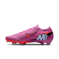 Nike Zoom Mercurial Vapor 16 Elite Gras Football Boots (FG) Pink Bright Red Light Blue