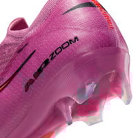 Nike Zoom Mercurial Vapor 16 Elite Gras Voetbalschoenen (FG) Roze Felrood Lichtblauw