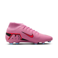 Nike Mercurial Superfly 10 Club Gras / Kunstgras Voetbalschoenen (MG) Roze Felrood Lichtblauw