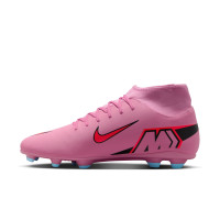 Nike Mercurial Superfly 10 Club Gras / Kunstgras Voetbalschoenen (MG) Roze Felrood Lichtblauw