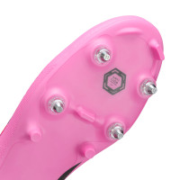 Nike Zoom Mercurial Superfly 10 Academy Iron Nop Football Boots (SG) Anti-Clog Pink Bright Red Light Blue