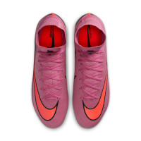 Nike Zoom Mercurial Superfly 10 Elite Iron Nop Football Boots (SG) Pink Bright Red Light Blue