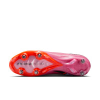 Nike Zoom Mercurial Superfly 10 Elite Iron Nop Football Boots (SG) Pink Bright Red Light Blue