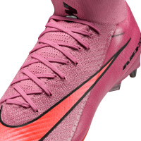 Nike Zoom Mercurial Superfly 10 Elite Iron Nop Football Boots (SG) Pink Bright Red Light Blue