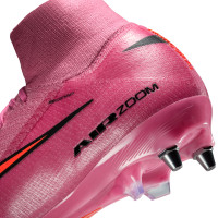 Nike Zoom Mercurial Superfly 10 Elite Iron Nop Football Boots (SG) Pink Bright Red Light Blue