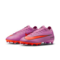 Nike Zoom Mercurial Vapor 16 Pro Artificial Grass Football Boots (AG) Pink Bright Red Light Blue