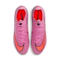 Nike Zoom Mercurial Vapor 16 Elite IJzeren-Nop Voetbalschoenen (SG) Roze Felrood Lichtblauw