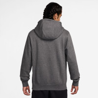 Nike Sportswear Club Fleece Joggingpak Hooded Grijs Zilver Wit