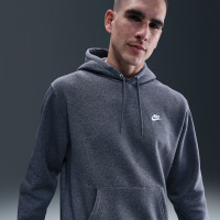 Nike Sportswear Club Fleece Joggingpak Hooded Grijs Zilver Wit